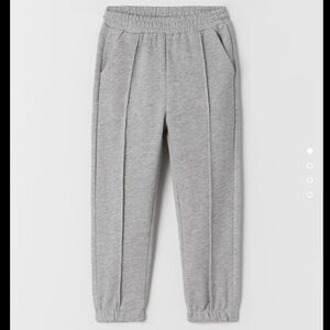Zara Piped Plush Gray Marl Joggers